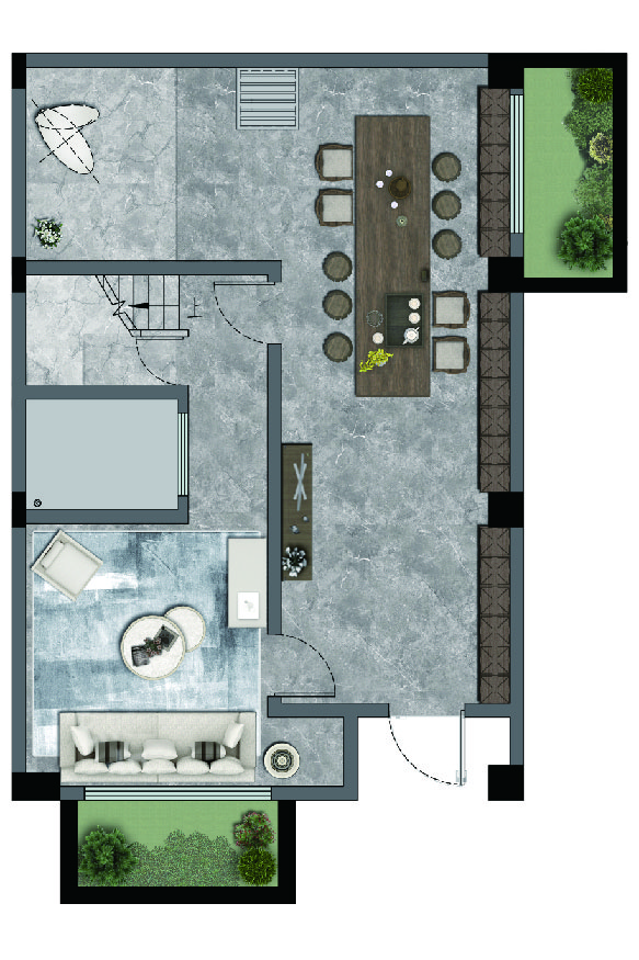 太阳GG·辉逸云庭排屋户型地下一层