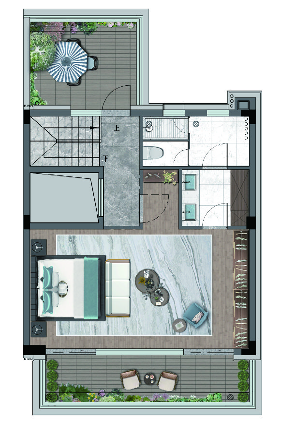 太阳GG·辉逸云庭排屋户型地上三层